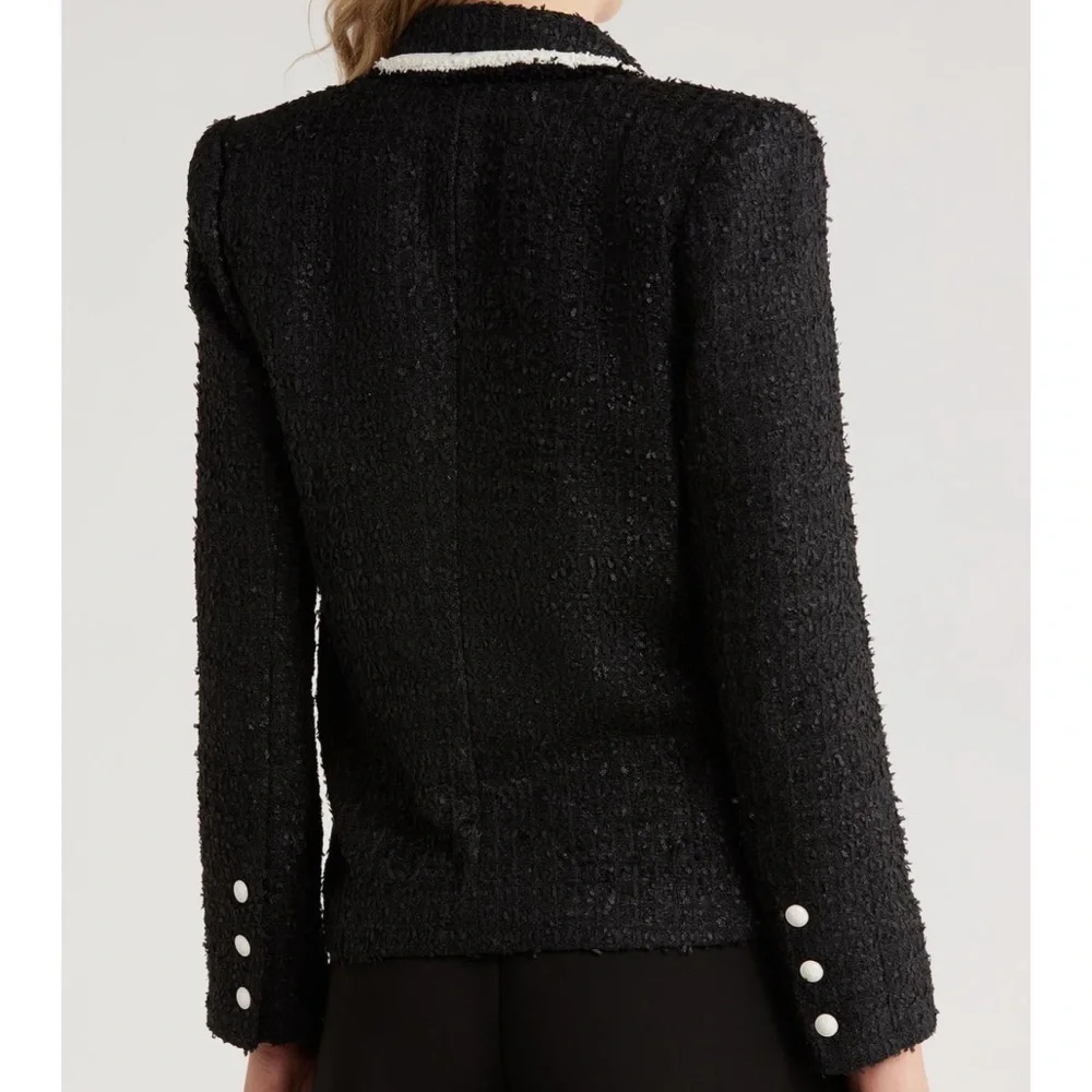 L'Agence Alectra Black and White Tweed Jacket NWT